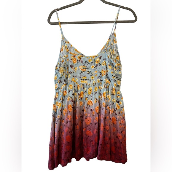 Ember Bohemian Ombre Floral Tank M - Picture 2 of 9